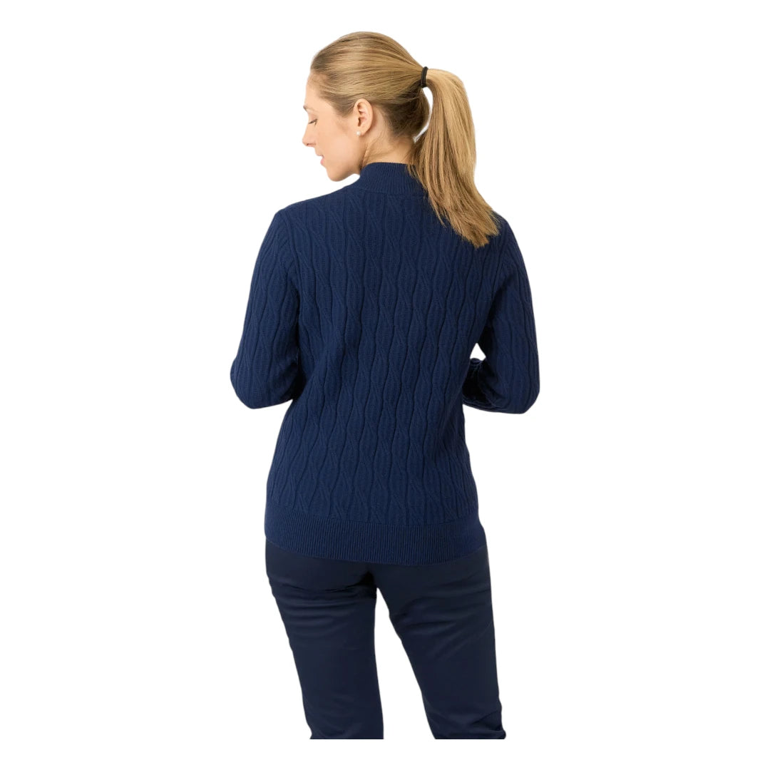Pure Golf Ladies Sorrell 1/4 Zip Lined Golf Jumper PG-58506