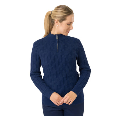 Pure Golf Ladies Sorrell 1/4 Zip Lined Golf Jumper PG-58506
