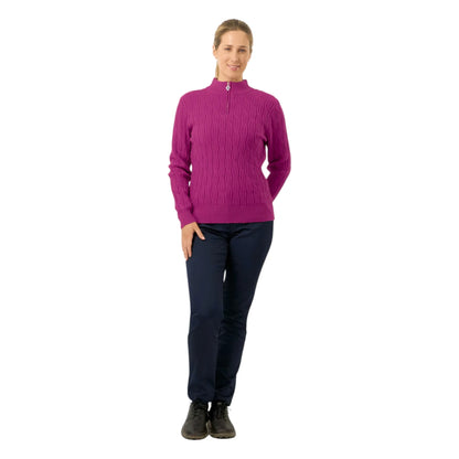 Pure Golf Ladies Sorrell 1/4 Zip Lined Golf Jumper PG-58506