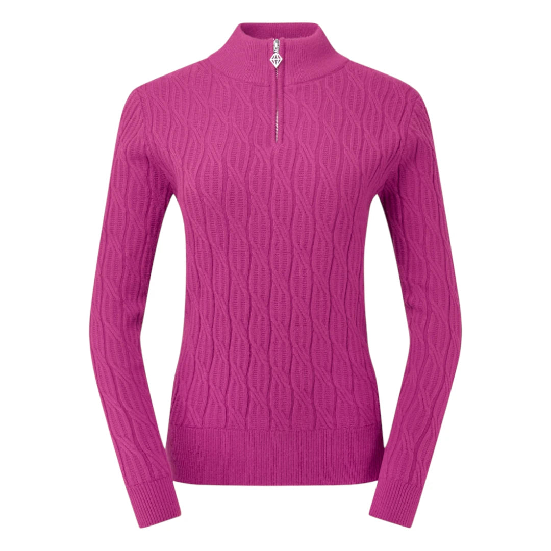 Pure Golf Ladies Sorrell 1/4 Zip Lined Golf Jumper PG-58506