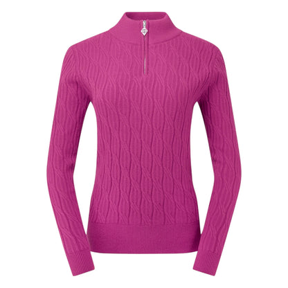 Pure Golf Ladies Sorrell 1/4 Zip Lined Golf Jumper PG-58506