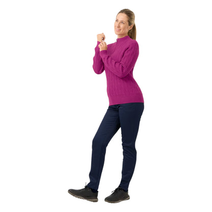 Pure Golf Ladies Sorrell 1/4 Zip Lined Golf Jumper PG-58506