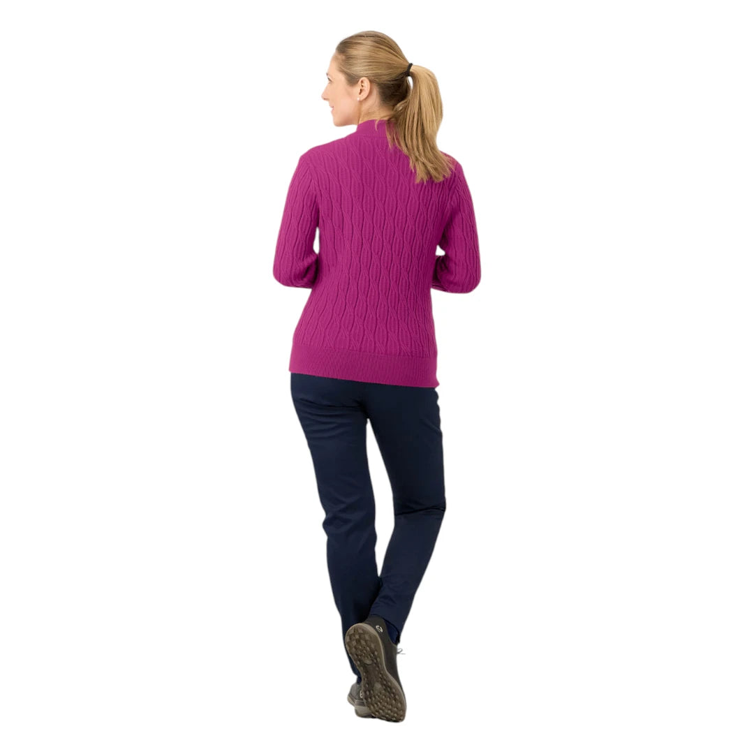 Pure Golf Ladies Sorrell 1/4 Zip Lined Golf Jumper PG-58506
