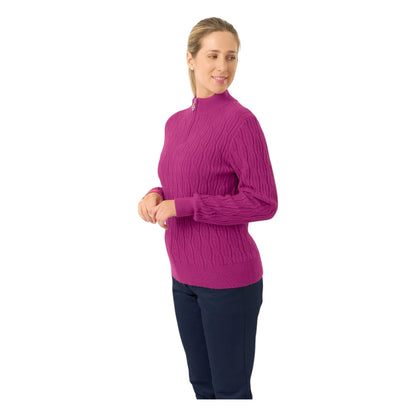 Pure Golf Ladies Sorrell 1/4 Zip Lined Golf Jumper PG-58506