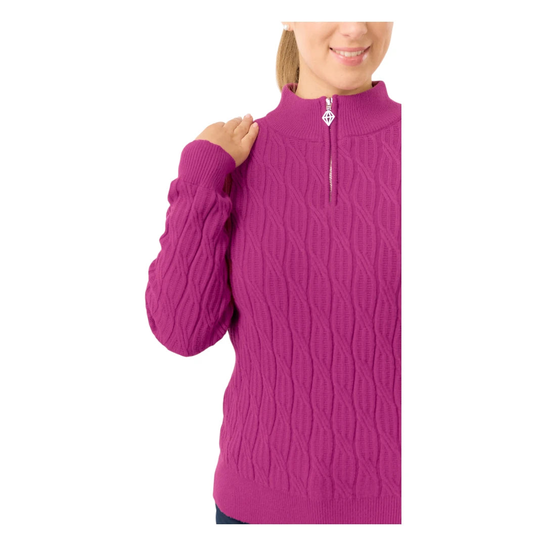 Pure Golf Ladies Sorrell 1/4 Zip Lined Golf Jumper PG-58506
