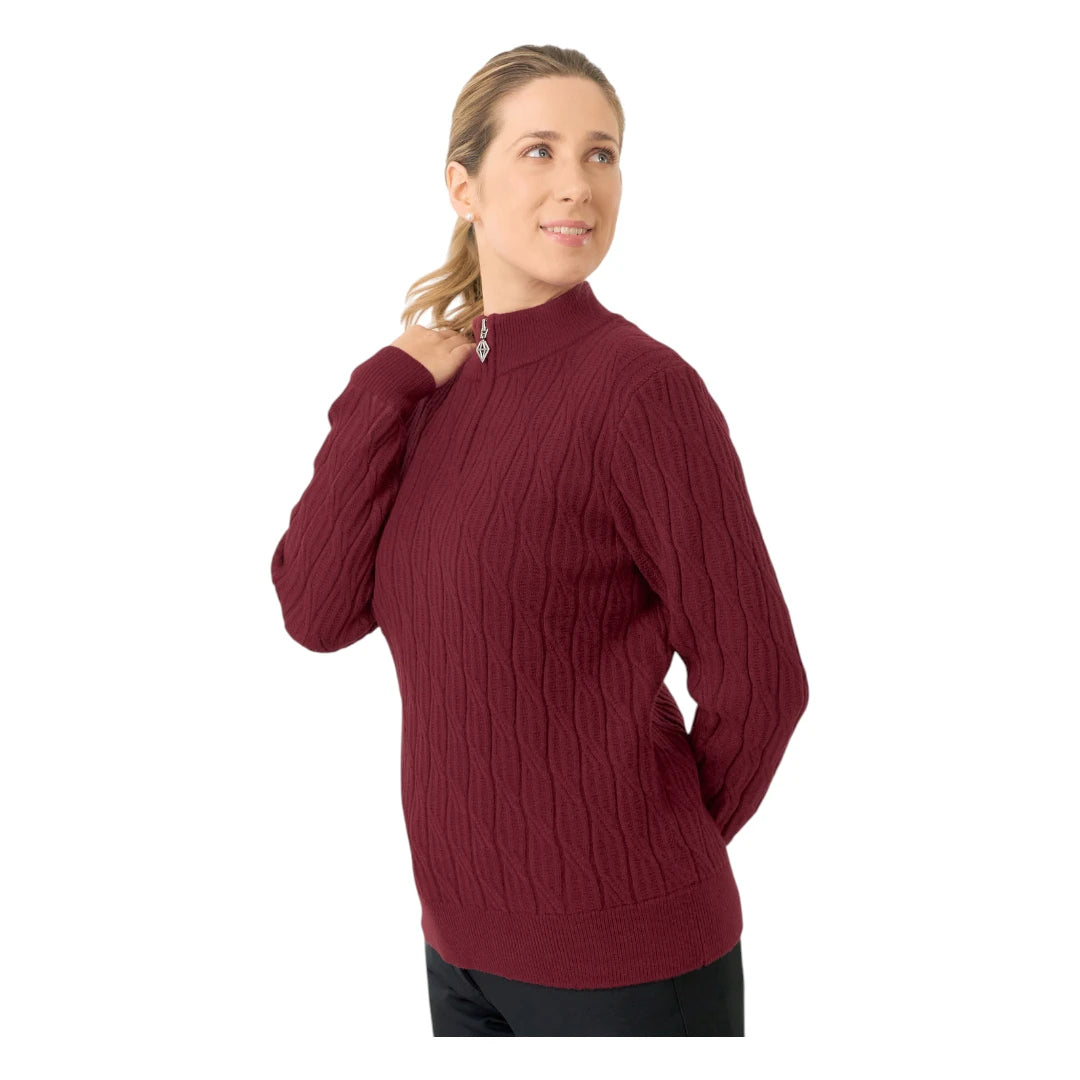 Pure Golf Ladies Sorrell 1/4 Zip Lined Golf Jumper PG-58506