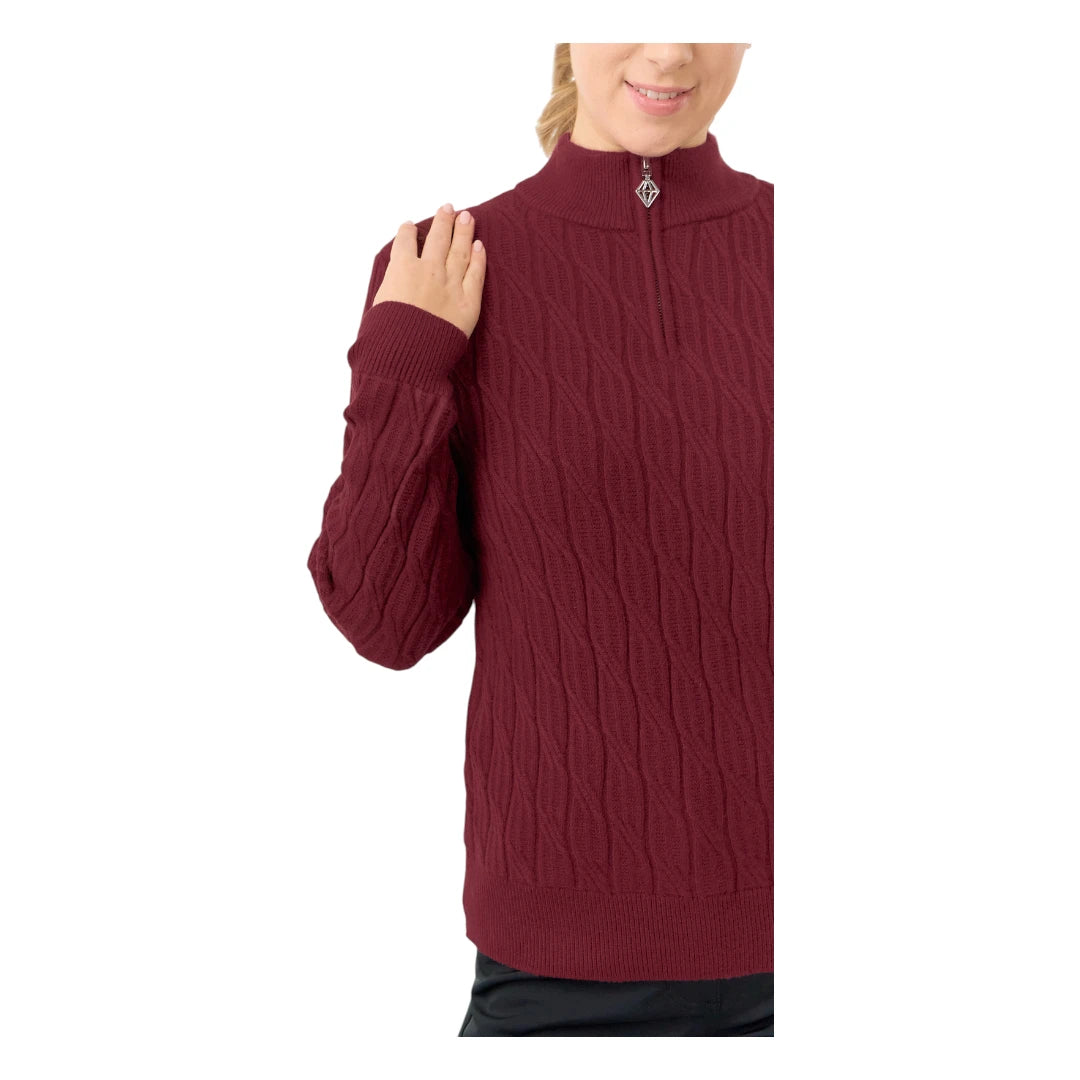 Pure Golf Ladies Sorrell 1/4 Zip Lined Golf Jumper PG-58506