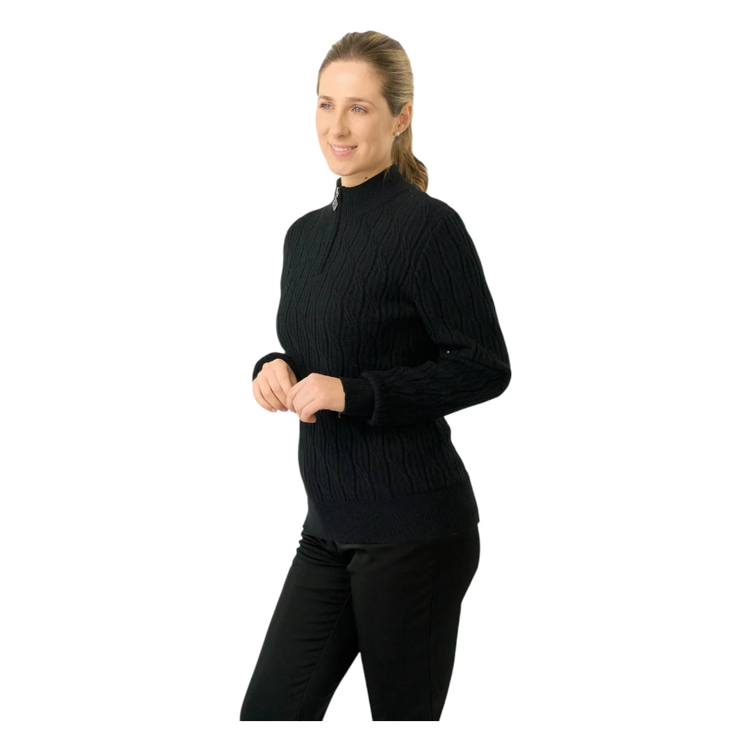 Pure Golf Ladies Sorrell 1/4 Zip Lined Golf Jumper PG-58506