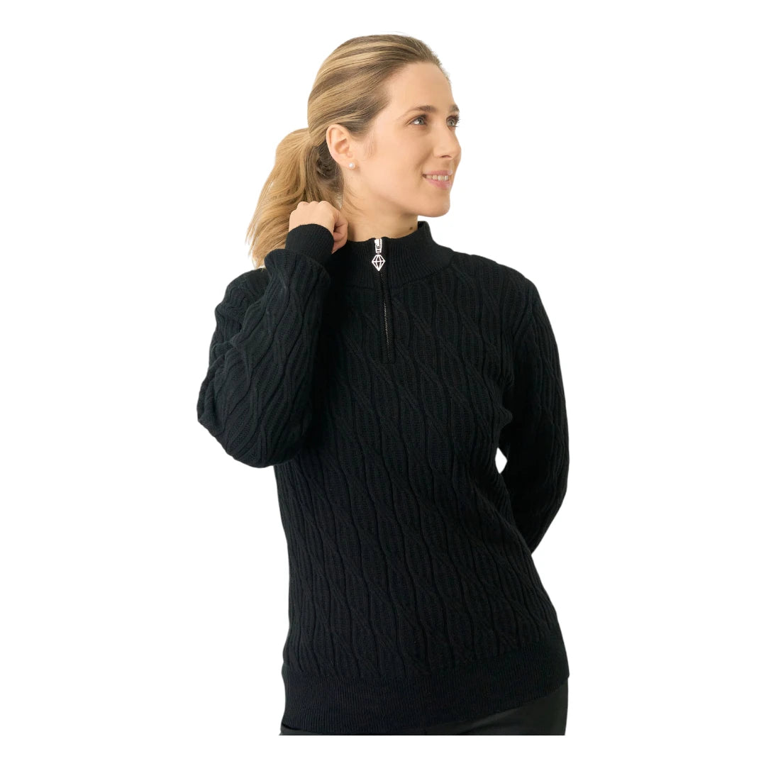 Pure Golf Ladies Sorrell 1/4 Zip Lined Golf Jumper PG-58506
