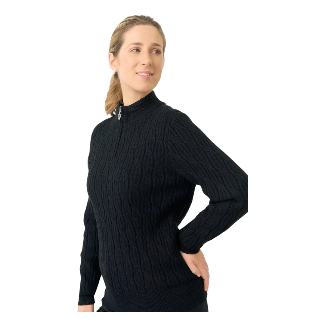 Pure Golf Ladies Sorrell 1/4 Zip Lined Golf Jumper PG-58506