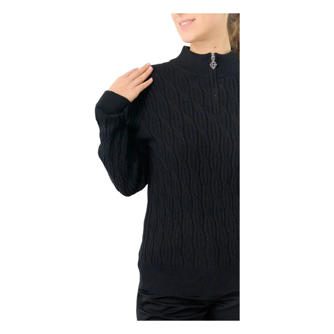 Pure Golf Ladies Sorrell 1/4 Zip Lined Golf Jumper PG-58506