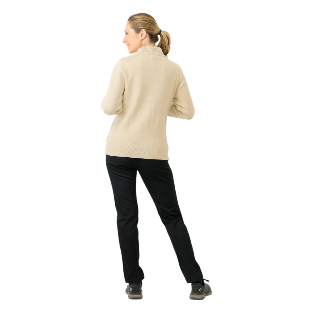 Pure Golf Ladies Ellisa Faux Fur Full Zip Golf Mid Layer PG-58508
