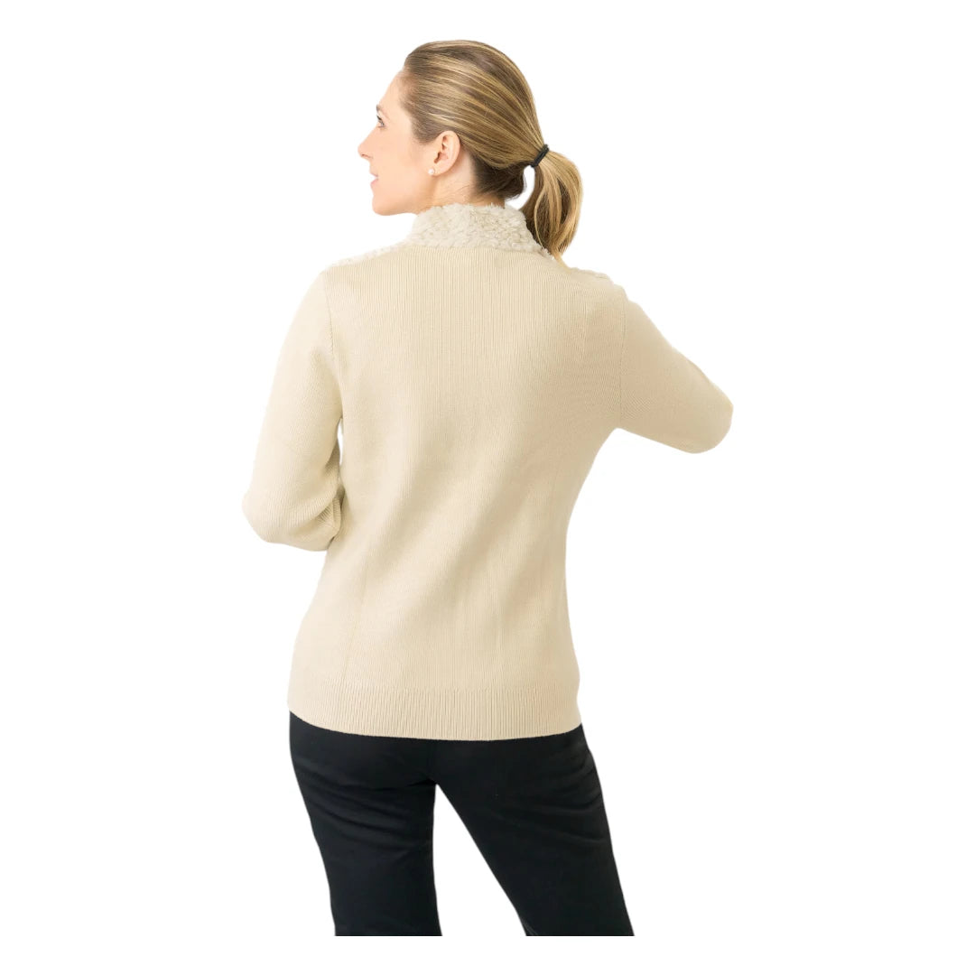 Pure Golf Ladies Ellisa Faux Fur Full Zip Golf Mid Layer PG-58508