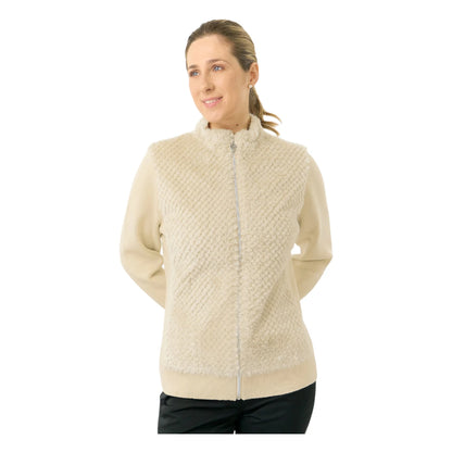 Pure Golf Ladies Ellisa Faux Fur Full Zip Golf Mid Layer PG-58508