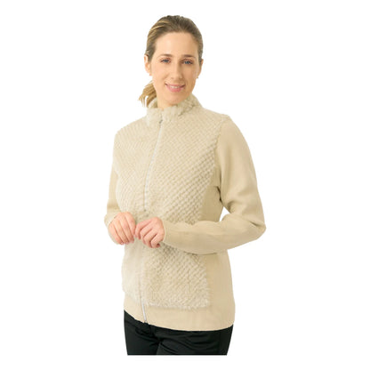 Pure Golf Ladies Ellisa Faux Fur Full Zip Golf Mid Layer PG-58508