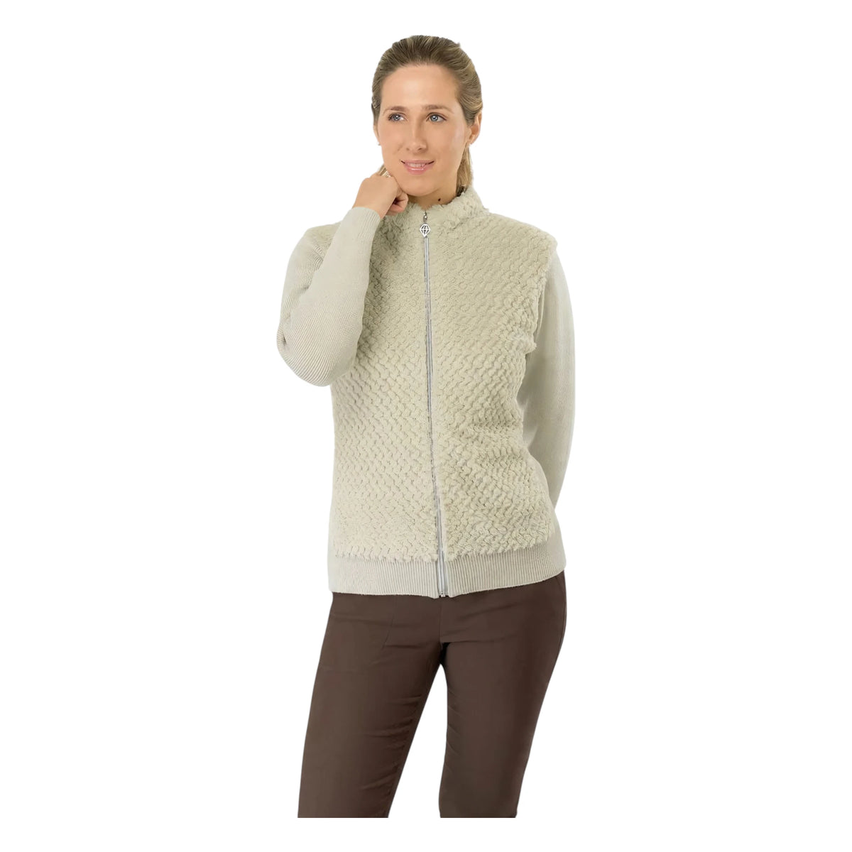 Pure Golf Ellisa Faux Fur Golf Cardigan PG-68508