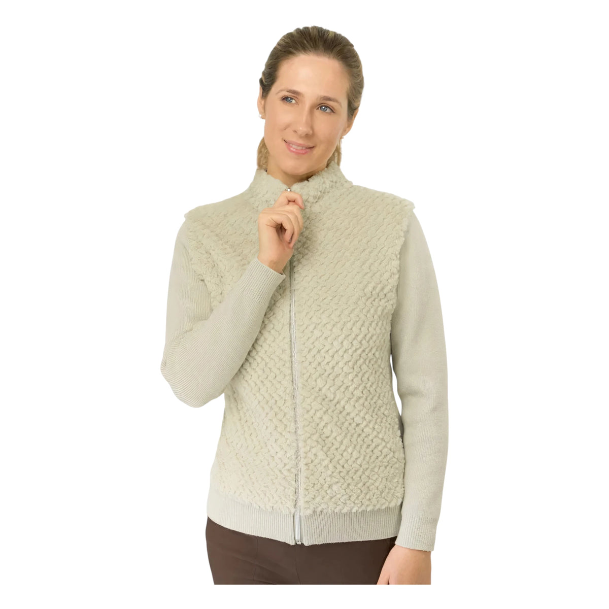 Pure Golf Ellisa Faux Fur Golf Cardigan PG-68508