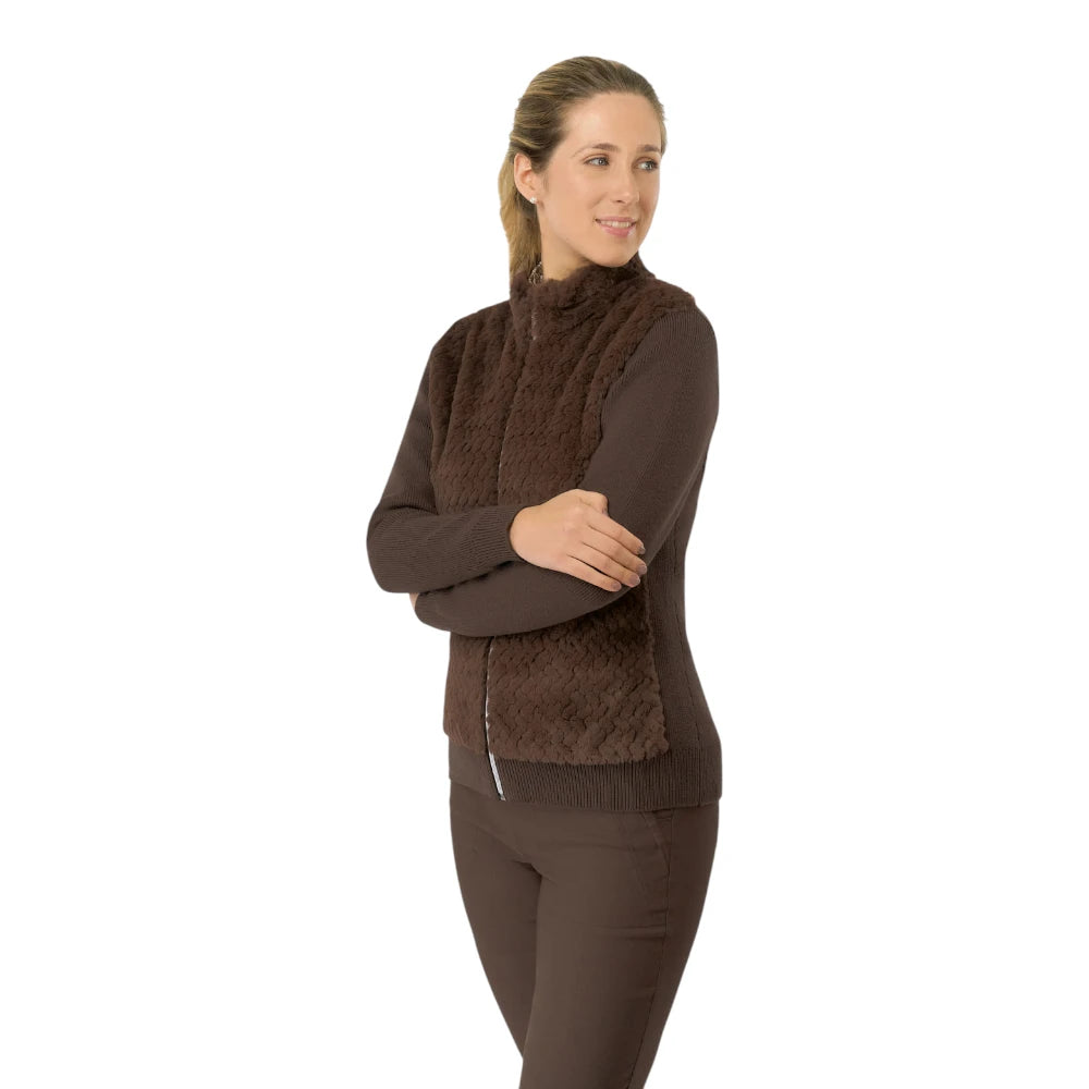 Pure Golf Ladies Faux Fur Golf Cardigan PG-68508