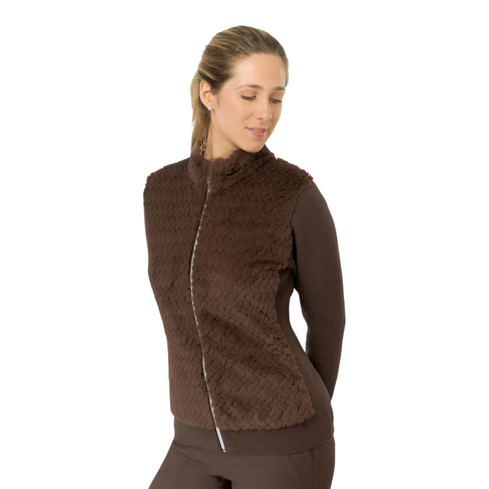 Pure Golf Ladies Faux Fur Golf Cardigan PG-68508
