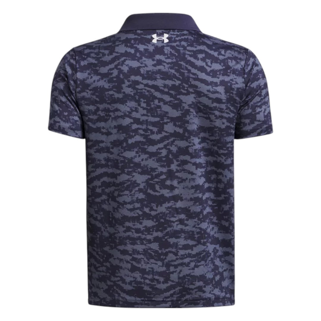 Junior Under Armour Performance Printed Golf Polo Shirt 1377349
