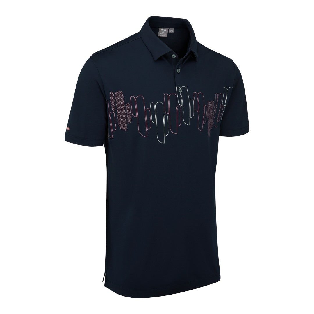 Ping Arizona Cactus Print Golf Polo Shirt P03666