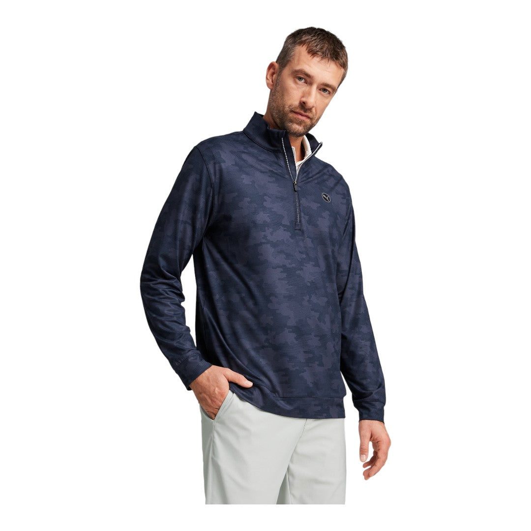 Puma Cloudspun Camo 1/4 Zip Golf Mid Layer 625912