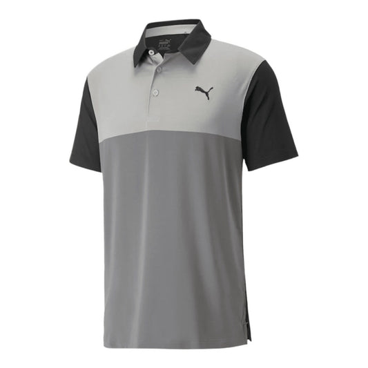 Puma Cloudspun Colour Block Golf Polo Shirt 537448