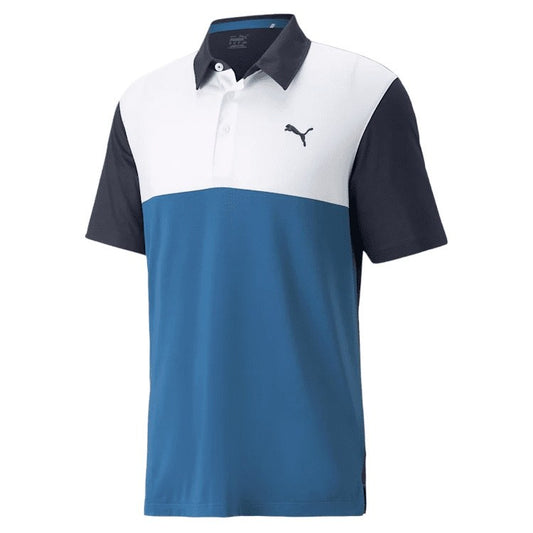Puma Cloudspun Colour Block Golf Polo Shirt 537448
