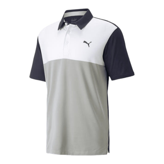 Puma Cloudspun Colour Block Golf Polo Shirt 537448