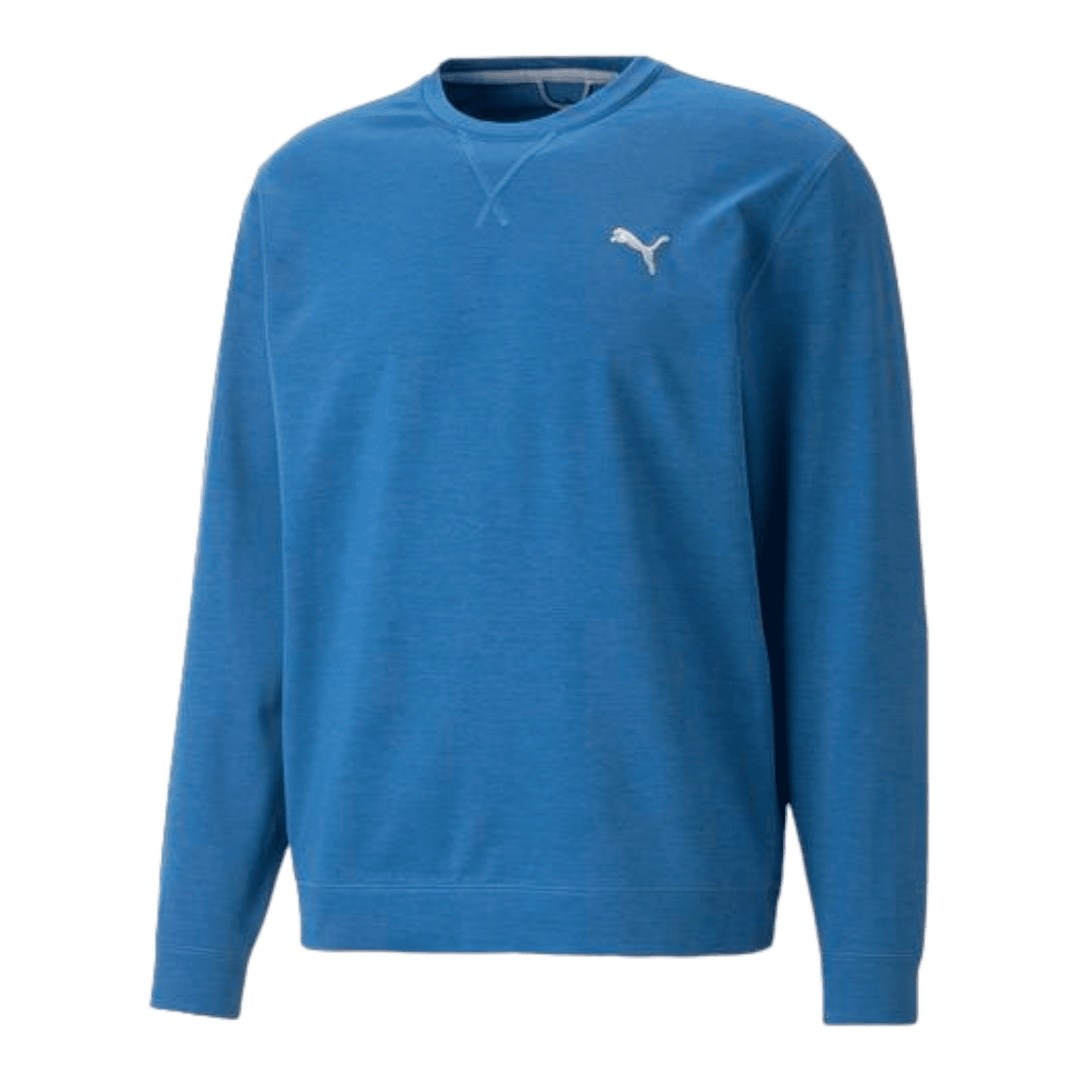 Puma Cloudspun Heather Crew Neck Golf Sweater 537467