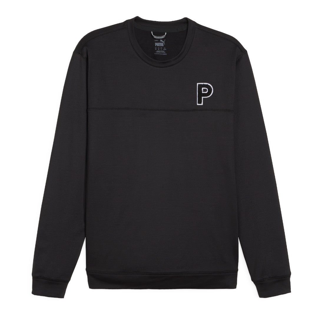 Puma Cloudspun Patch Crew Neck Golf Mid Layer 625111