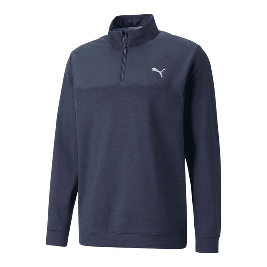 Puma Colorblock 1/4 Zip Golf Midlayer 537463