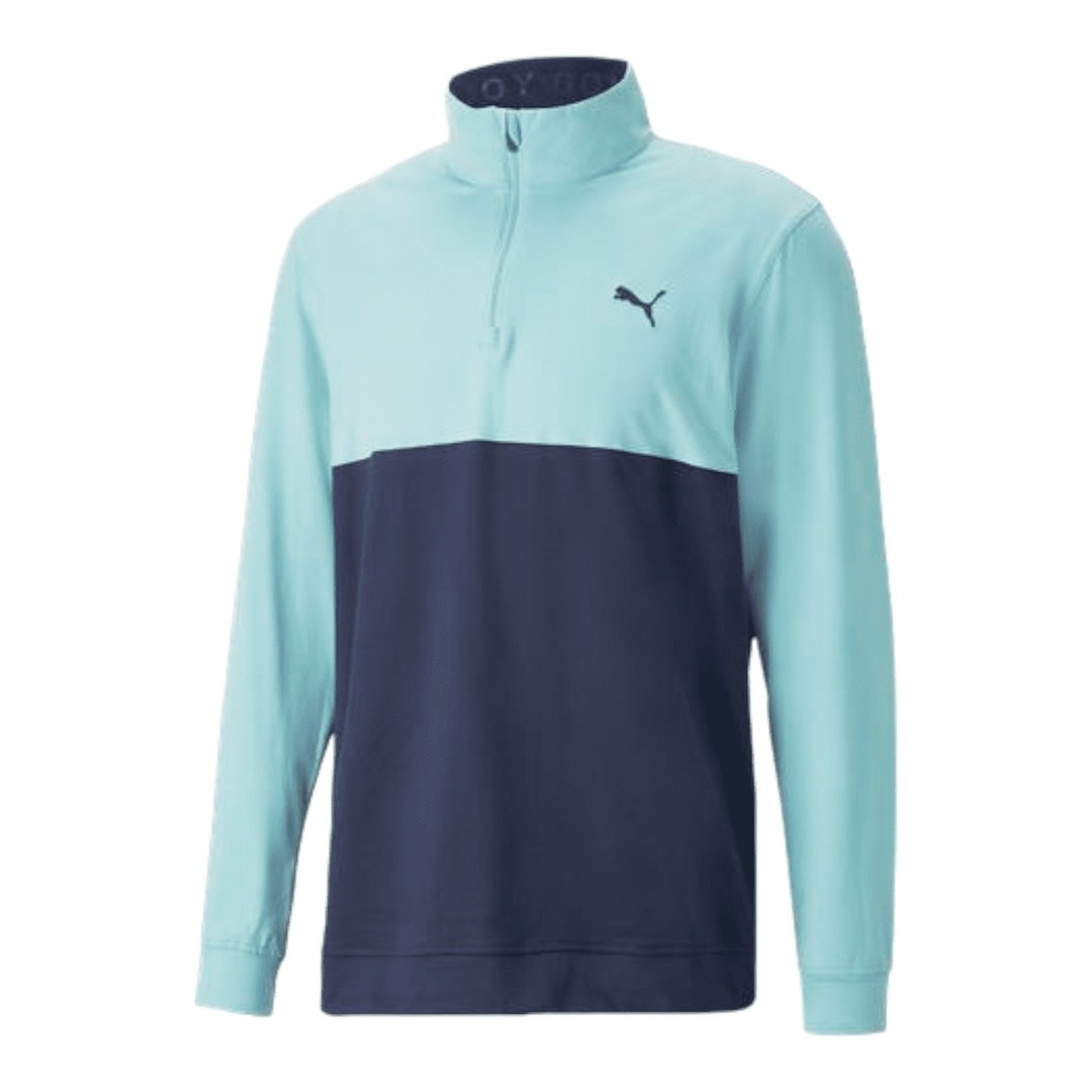 Puma Gamer Colour Block 1/4 Zip Golf Top 532985