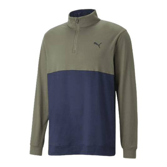 Puma Gamer Colour Block 1/4 Zip Golf Top 532985