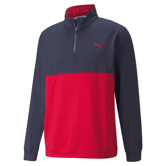 Puma Gamer Colour Block Zip Golf Top