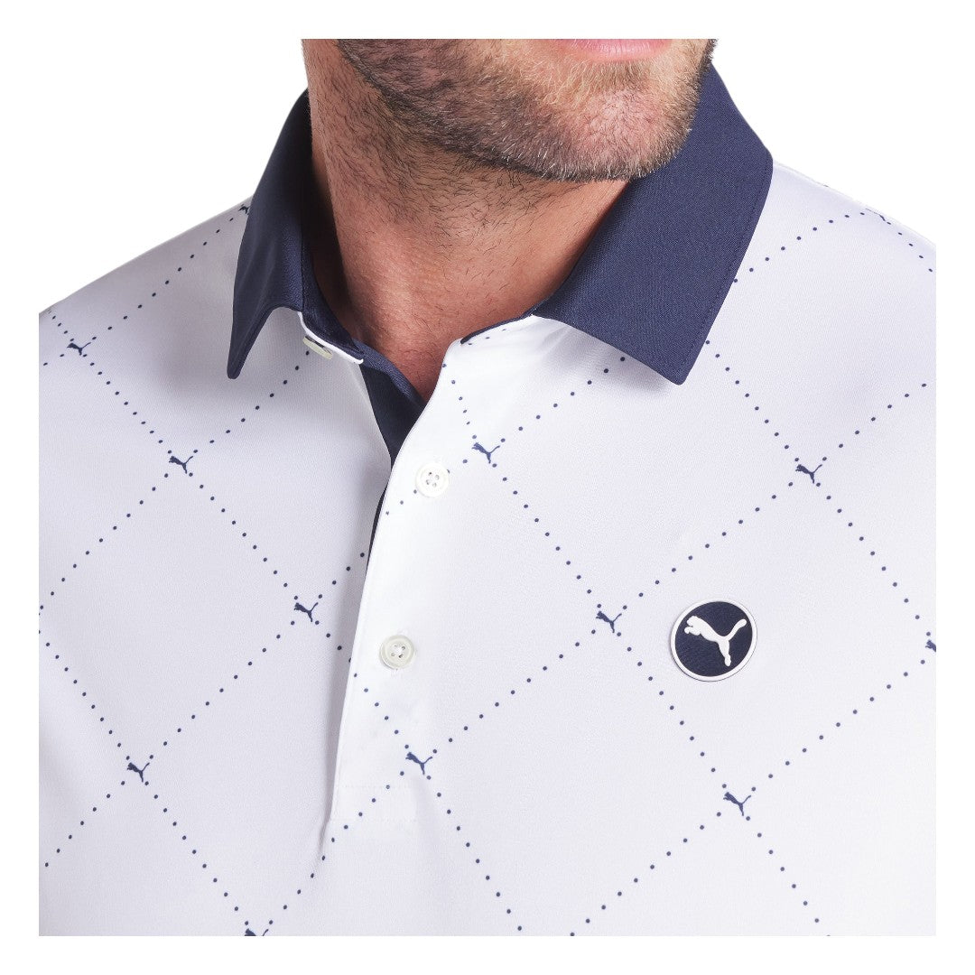 Puma Pure 2.0 Argyle Golf Polo Shirt 629322