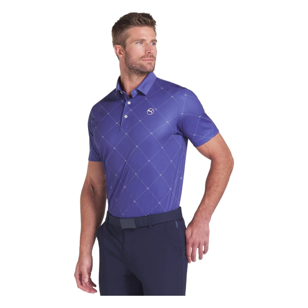 Puma Pure 2.0 Argyle Golf Polo Shirt 629322