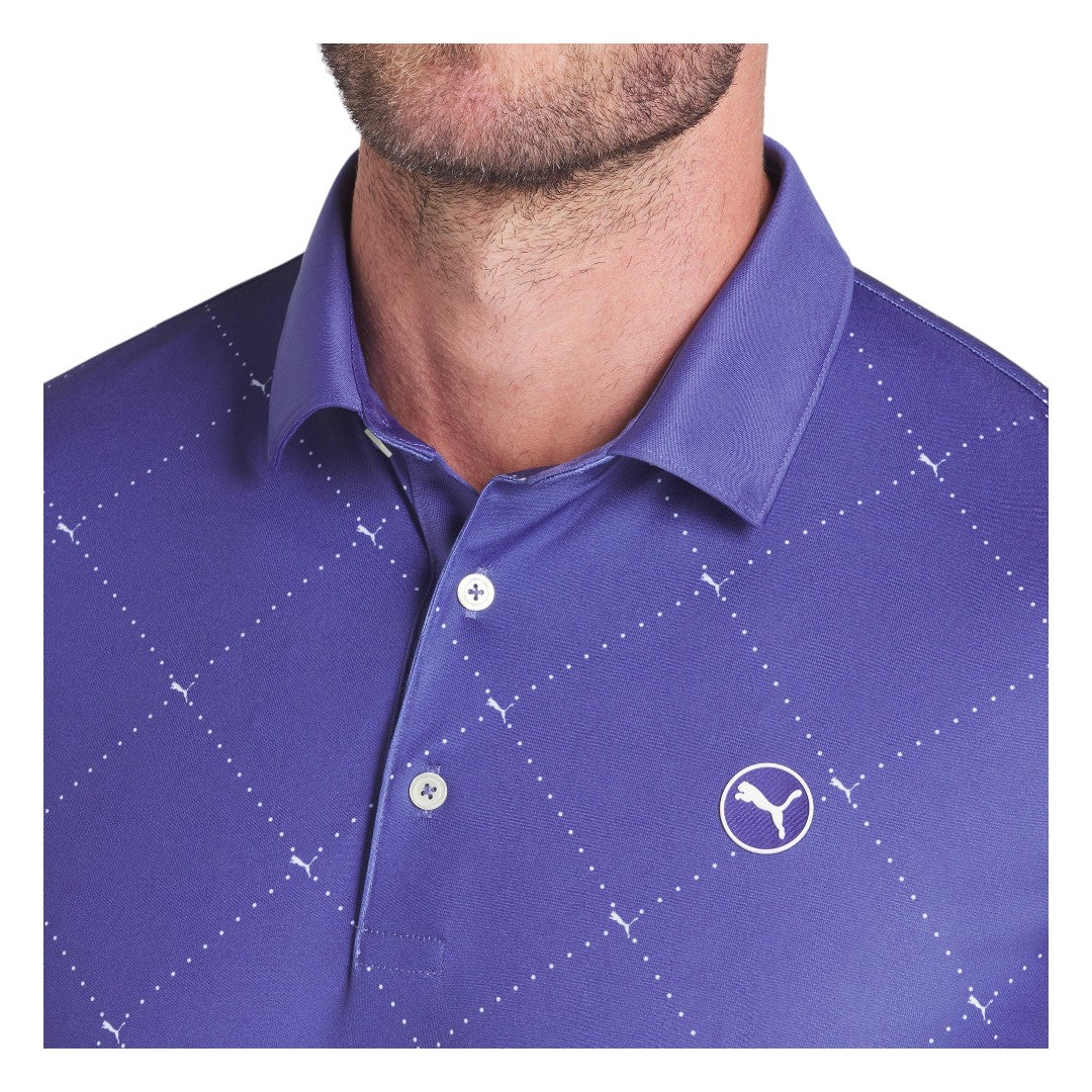 Puma Pure 2.0 Argyle Golf Polo Shirt 629322