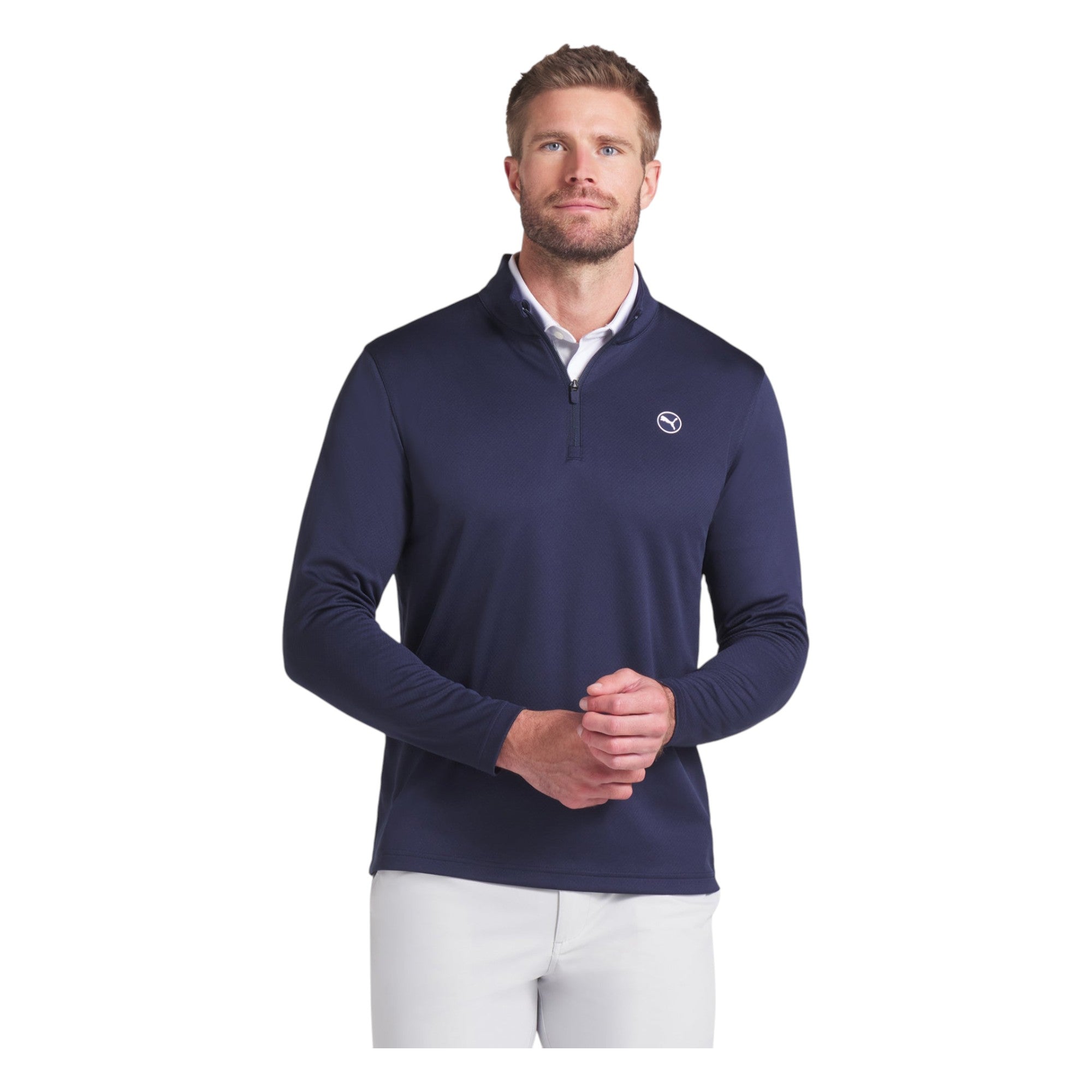 Puma Pure 2.0 Texture 1/4 Zip Golf Mid Layer 629318