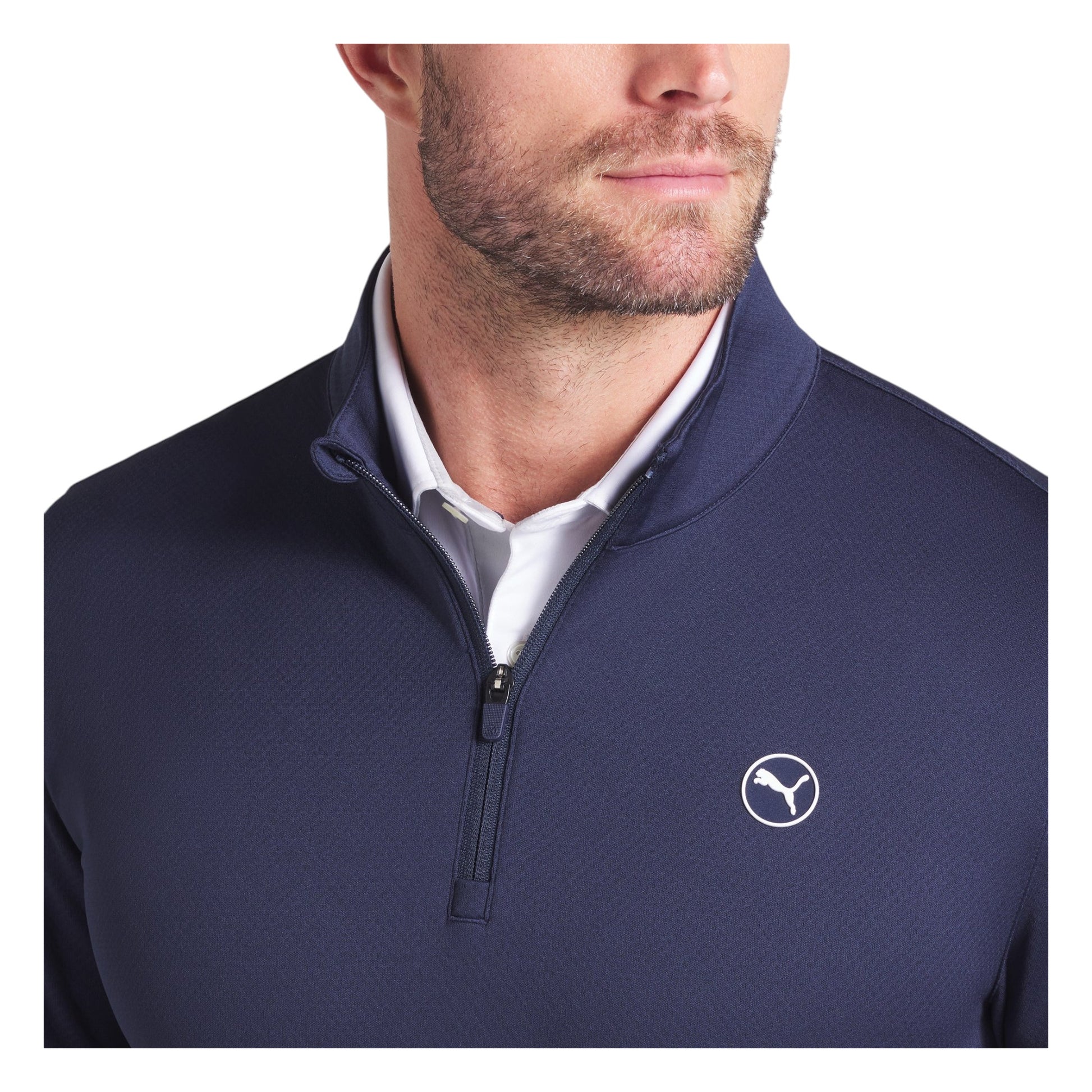 Puma Pure 2.0 Texture 1/4 Zip Golf Mid Layer 629318
