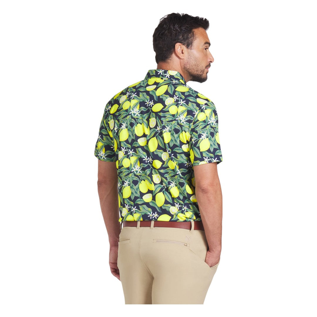 Puma X AP Lemon Branch Golf Polo Shirt 630299