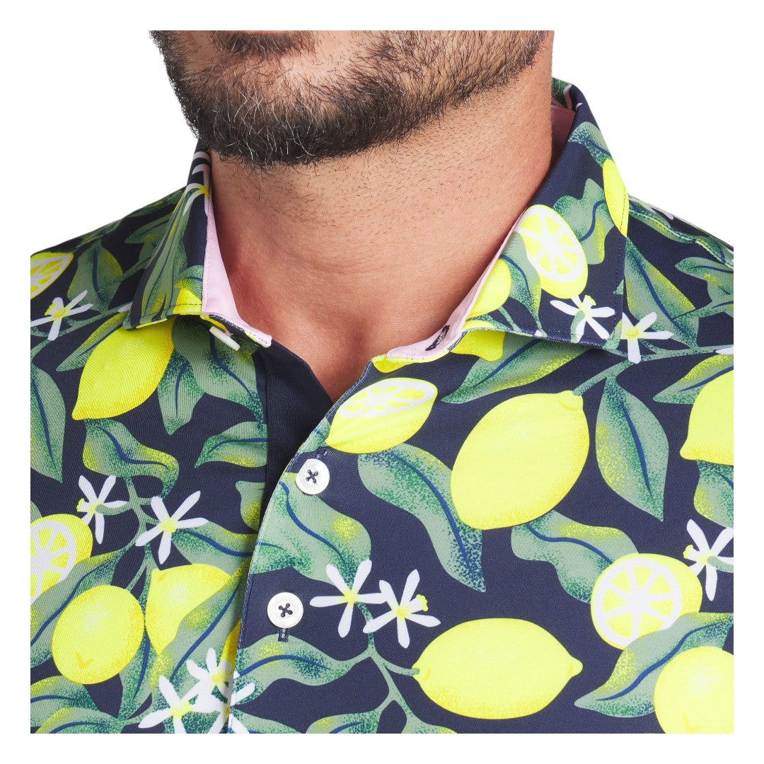 Puma X AP Lemon Branch Golf Polo Shirt 630299