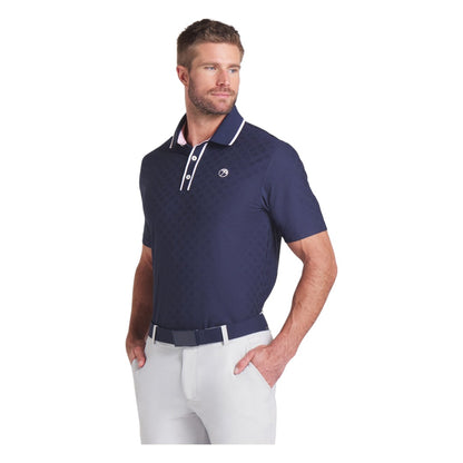 Puma x Arnold Palmer Tipped Jacquard Golf Polo Shirt 630179