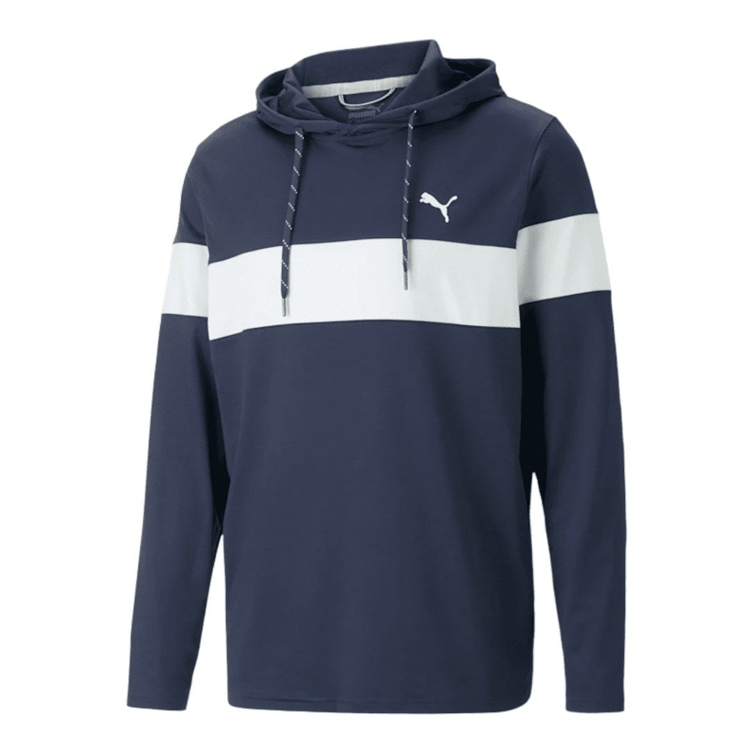 Puma Mattr Colourblock Golf Hoodie 620252 Navy