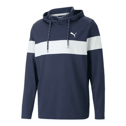 Puma Mattr Colourblock Golf Hoodie 620252 Navy