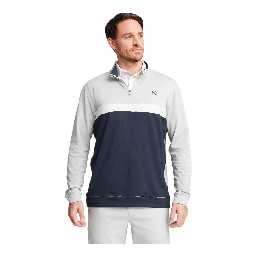 Puma Pure Colourblock 1/4 Zip Golf Mid Layer 625888