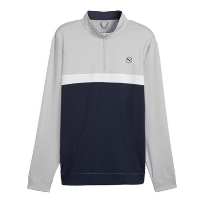 Puma Pure Colourblock 1/4 Zip Golf Mid Layer 625888