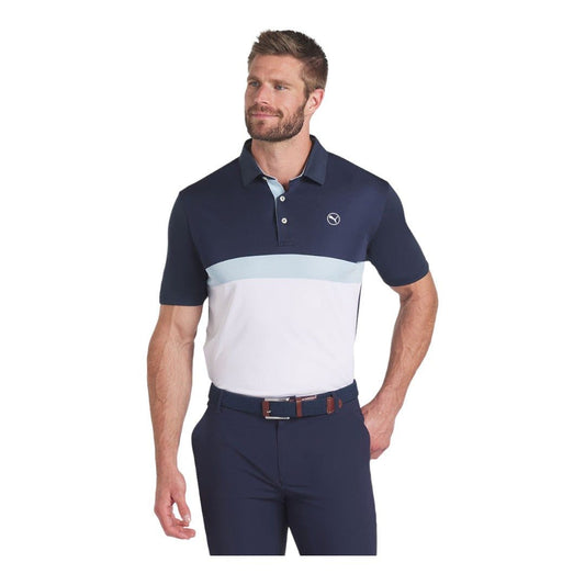 Puma Pure Colourblock Golf Polo Shirt 624979