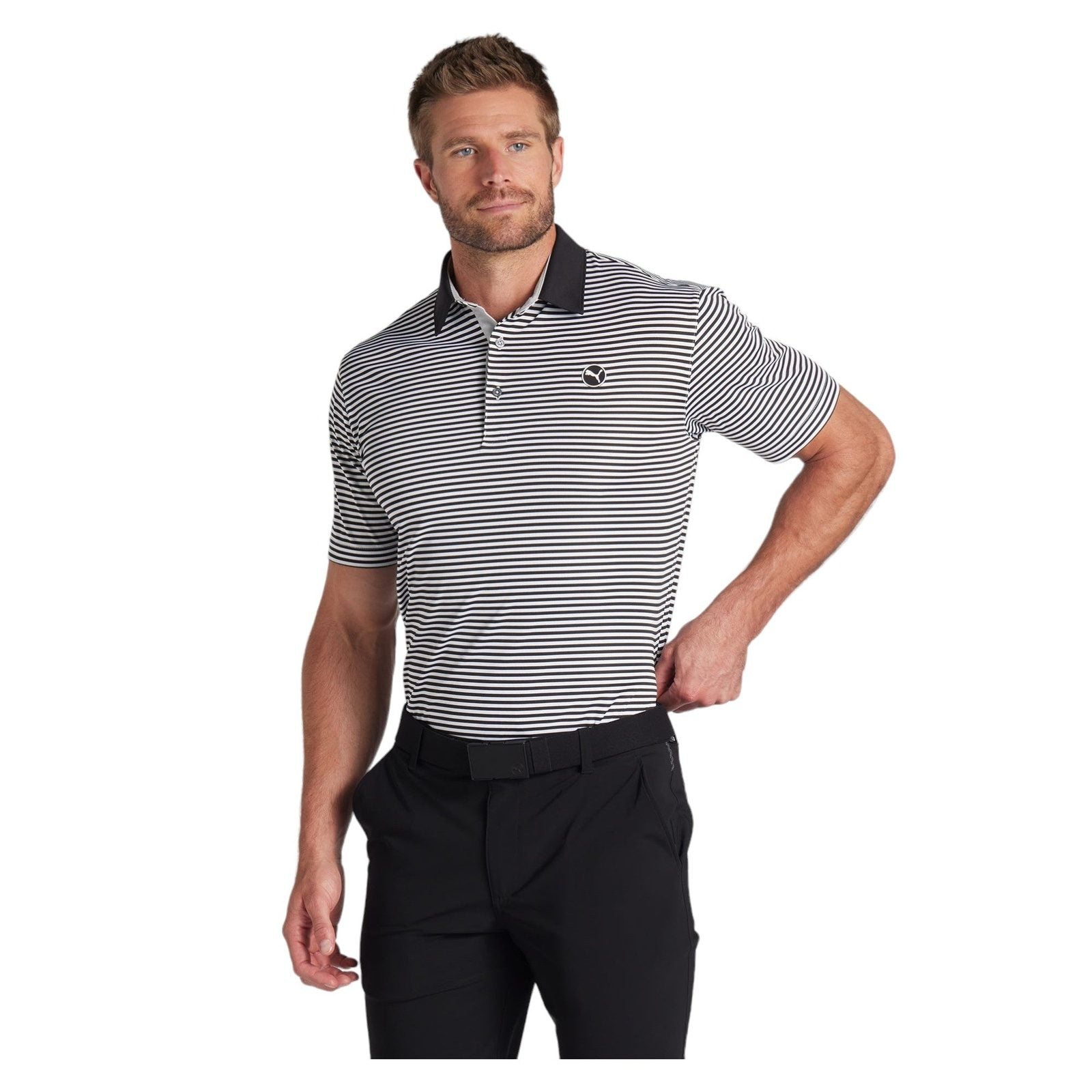 Puma Pure Stripe Golf Polo Shirt 624475