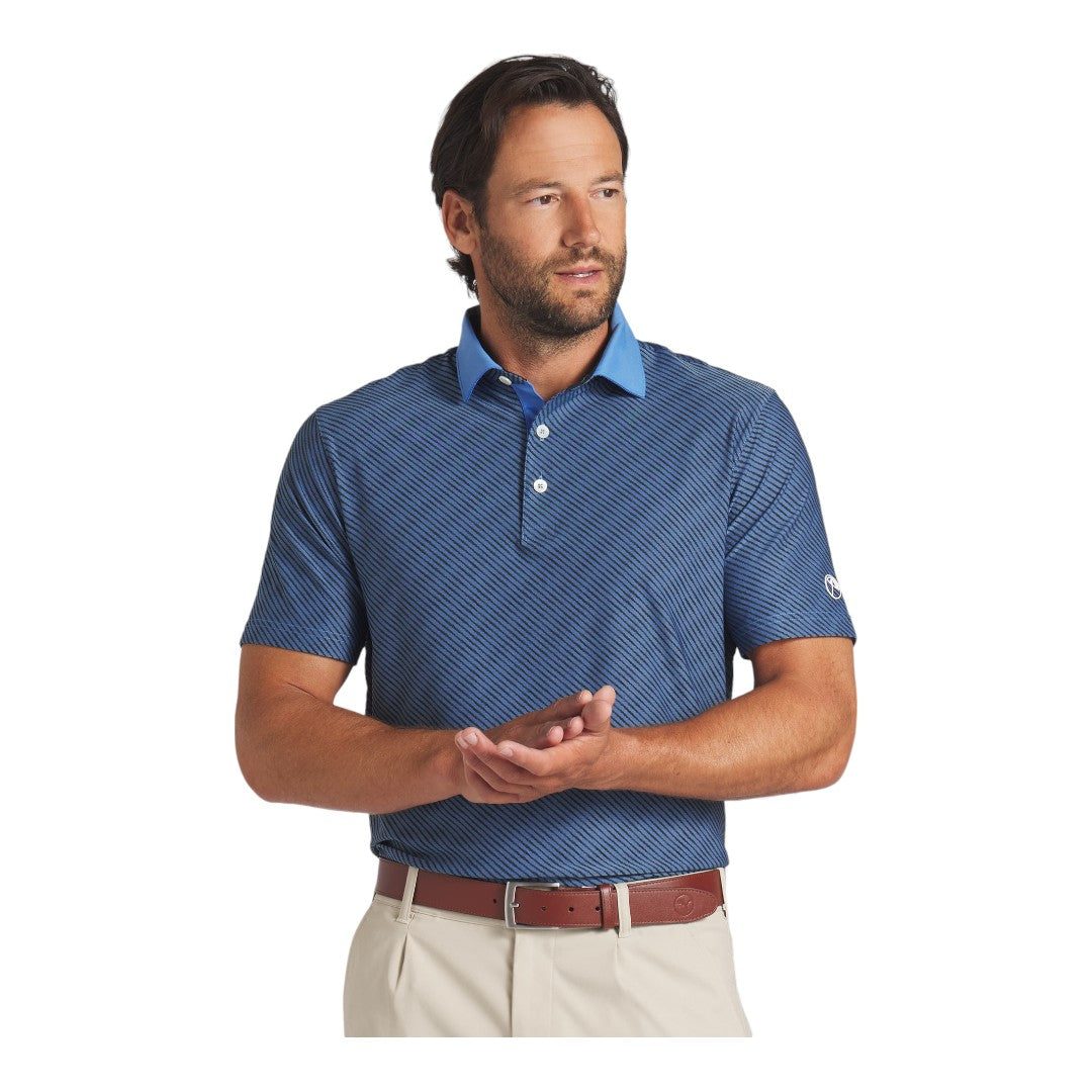 Puma X Arnold Palmer Jacquard Stripe Golf Polo Shirt 623953